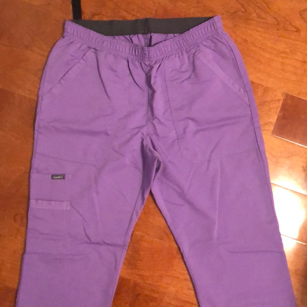 Purple scrub pants